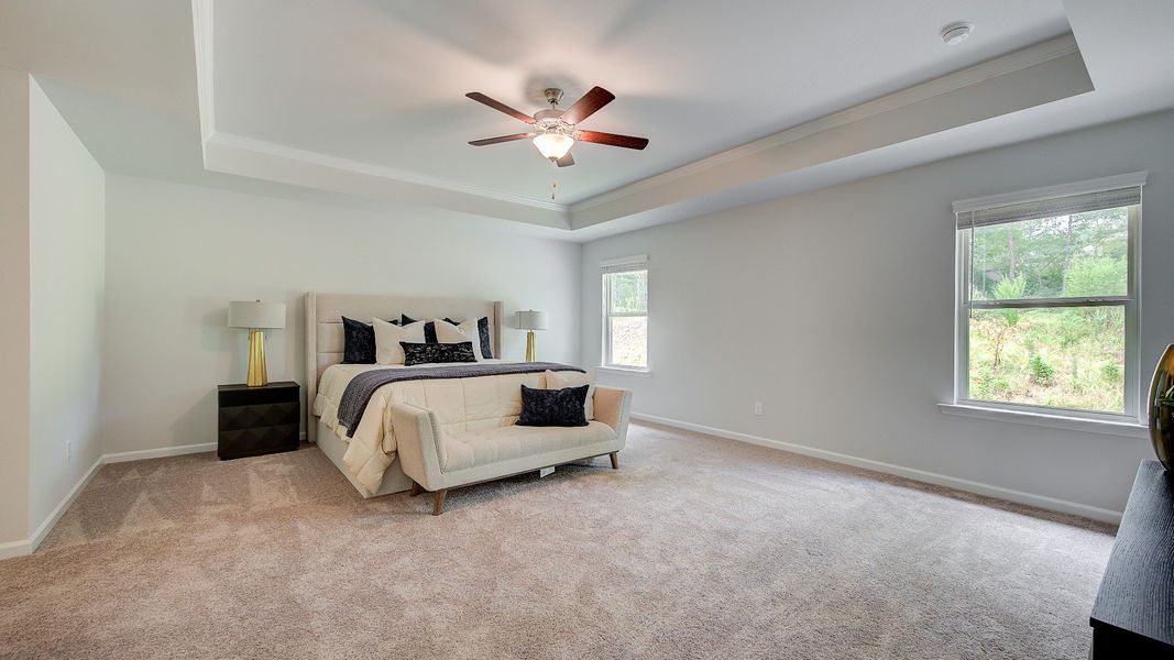 Furnished interior view inside a new home in Hamilton Lakes, Lawrenceville (Image 24). Furnished interior view inside a new home in Hamilton Lakes, Lawrenceville (Image 24).