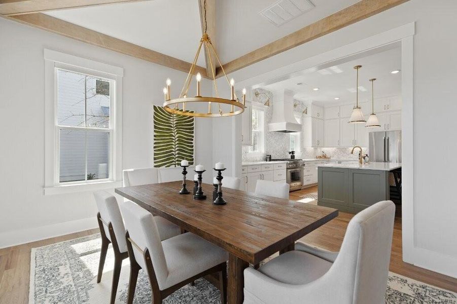 Furnished interior view inside a new home in , Charleston (Image 14).