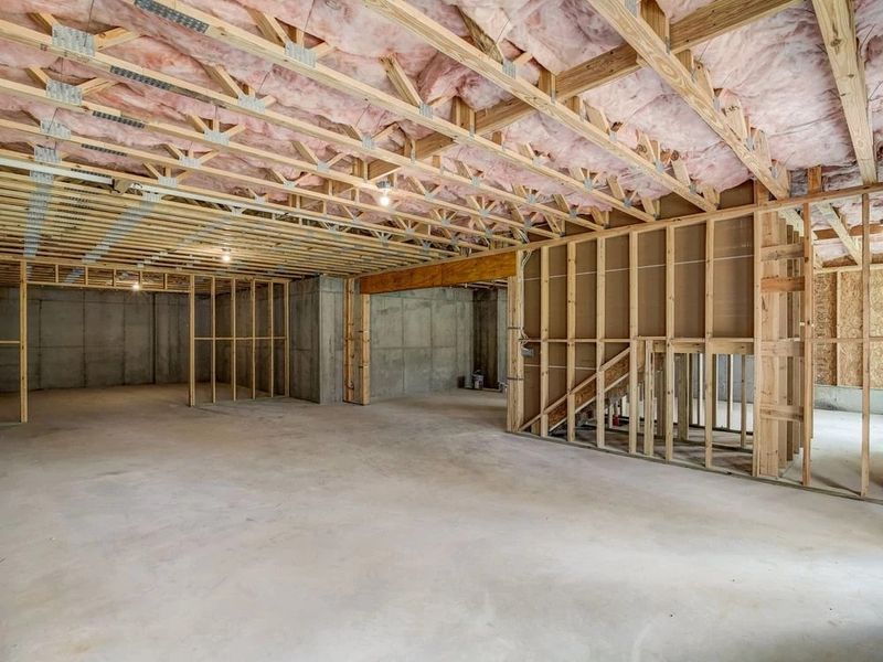 Sample Photo: Unfinished Basement