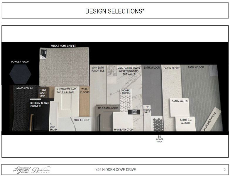 Representative photo of design selections for 1429 Hidden Cove Representative photo of design selections for 1429 Hidden Cove
