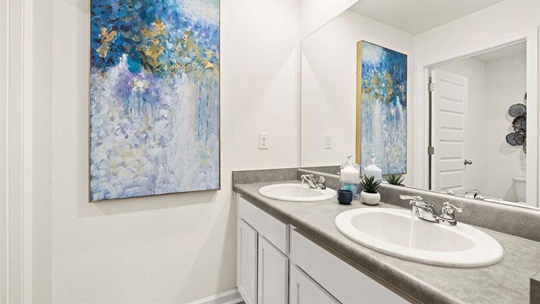 Furnished interior view inside a new home in Jackson Landing, Jefferson (Image 34).