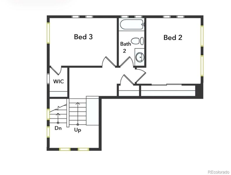 2D floor plan layout of this home in Erie Highlands, Erie, CO (Image 7).