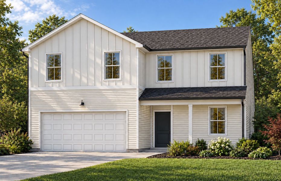 Representative exterior photo of a completed home built from the Starling by Centex in Highlands of Carter's Station, Columbia, TN (Image 22).