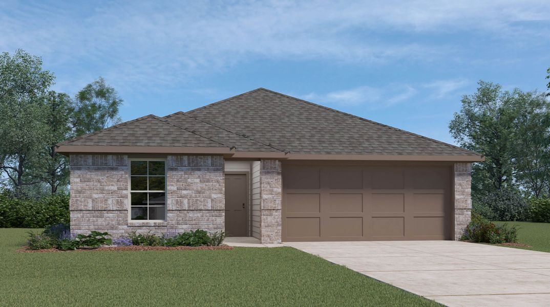 Representative exterior photo of a completed home built from the Easton by D.R. Horton in Bridges Mill, Corpus Christi, TX (Image 1). Representative exterior photo of a completed home built from the Easton by D.R. Horton in Bridges Mill, Corpus Christi, TX (Image 1).