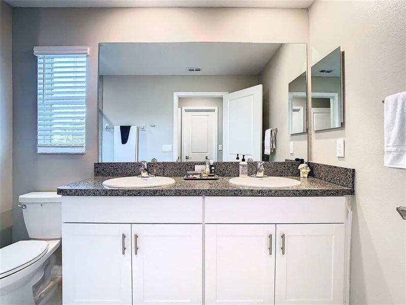 Master bath double vanities