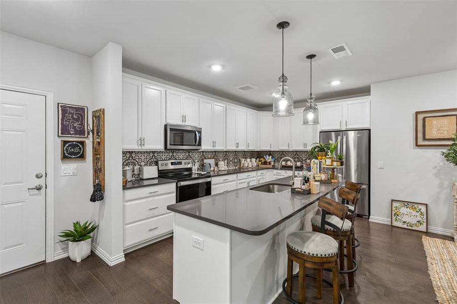 Furnished interior view inside a new home in Gatherings® at Twin Creeks, Allen (Image 8).