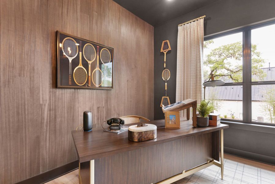 Furnished interior view inside a new home in Enchanted Bluff, Garden Ridge (Image 44).