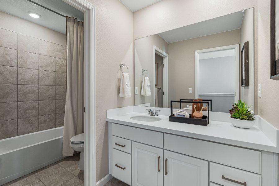 Representative furnished interior of a home built from the Granby by Taylor Morrison in Trailstone Town Collection, Arvada (Image 32).