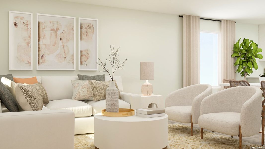 Furnished interior view inside a new home in Stone Garden, Elmendorf (Image 9).