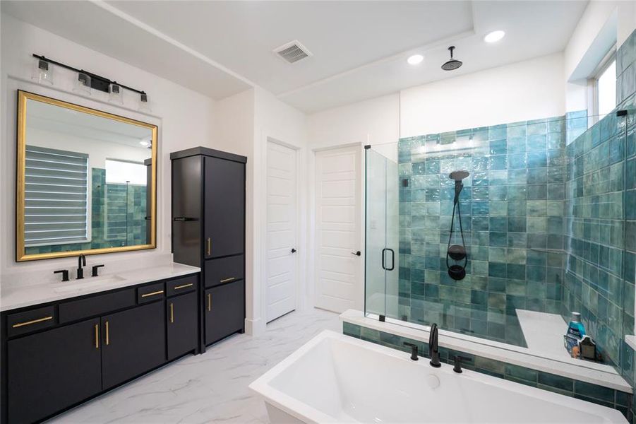 Furnished interior view inside a new home in , Frisco (Image 7).