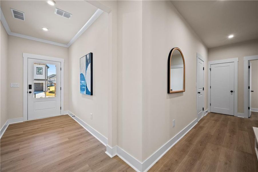 Spacious, unfurnished interior of a new home in The Paddocks at Doc Hughes, Buford (Image 25).