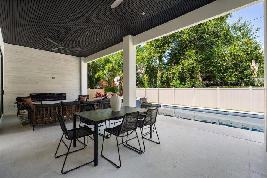 Exterior details and patio area of a home in , Winter Park (Image 4). Exterior details and patio area of a home in , Winter Park (Image 4).