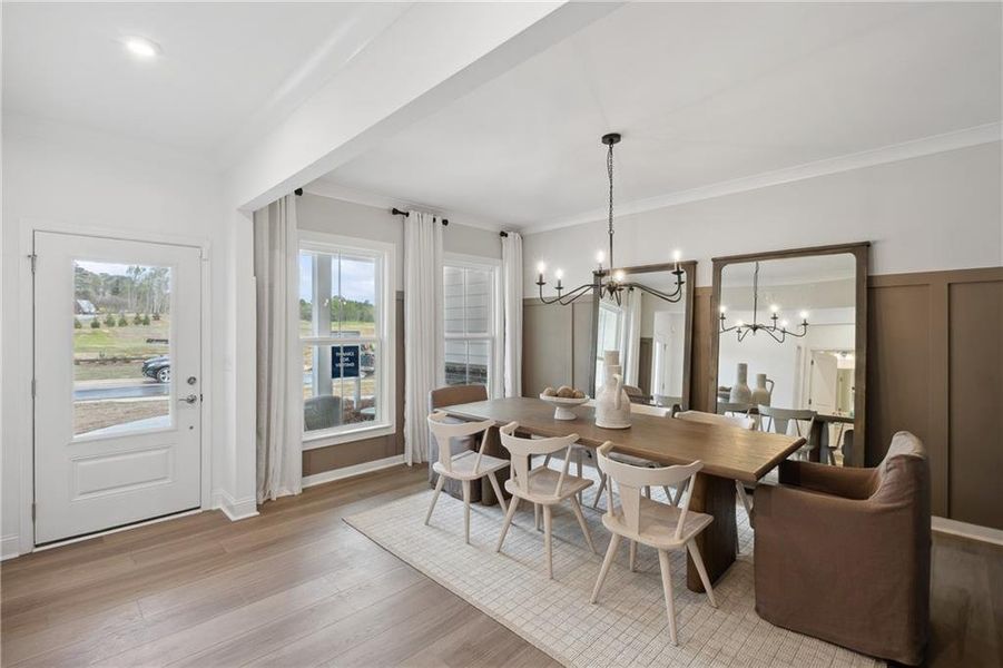 Furnished interior view inside a new home in Hamilton Place, Cartersville (Image 29).