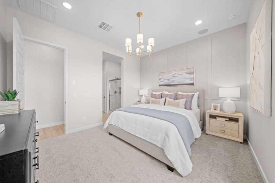 Representative furnished interior of a home built from the Cielo by Landsea Homes in Mira Vista at Victory, Buckeye (Image 33).