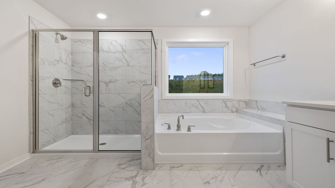 Furnished interior view inside a new home in Whitehawk Meadows, Travelers Rest (Image 12).