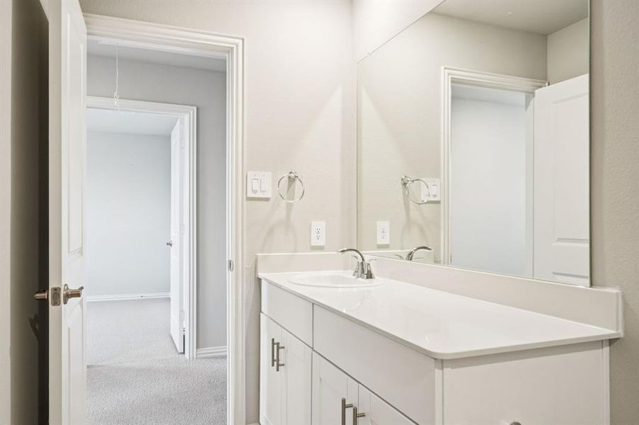 Furnished interior view inside a new home in Lakehaven - Premier Series, Farmersville (Image 14).