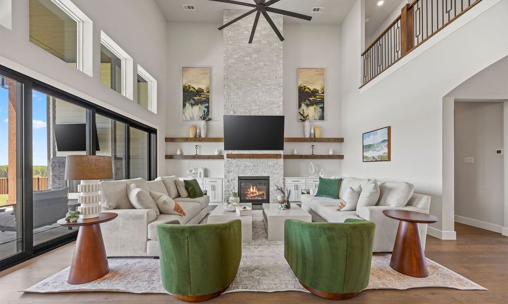 Representative furnished interior of a home built from the Rushmore by Cope Homes in Capitol Hill, Anna (Image 6).
