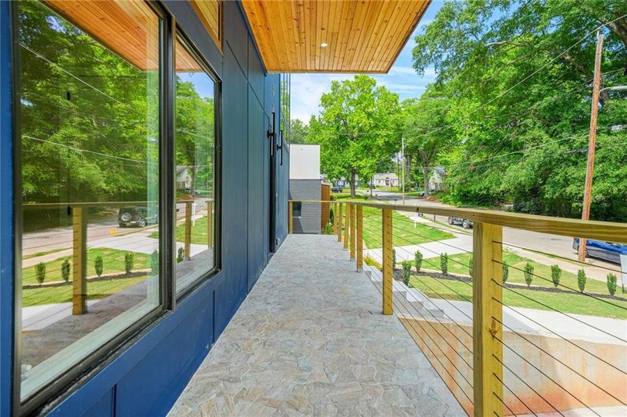 Exterior details and patio area of a home in , Atlanta (Image 2).