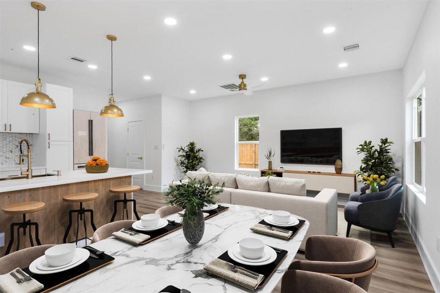 Furnished interior view inside a new home in , Houston (Image 7).