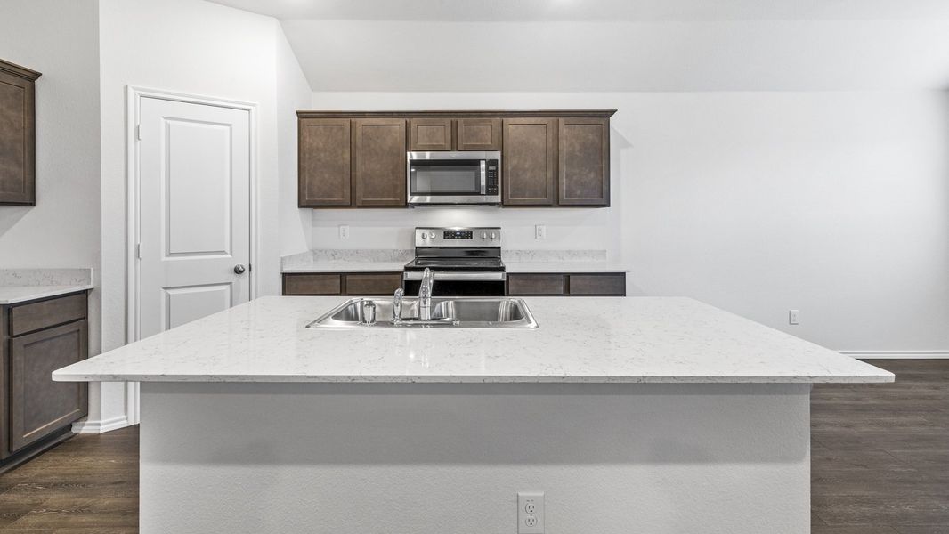 Furnished interior view inside a new home in Stonewyck Farms, Ennis (Image 9).