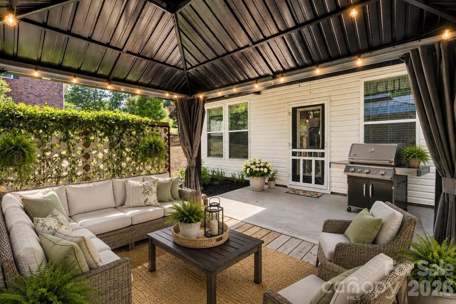 Exterior details and patio area of a home in , Cowpens (Image 27). Exterior details and patio area of a home in , Cowpens (Image 27).