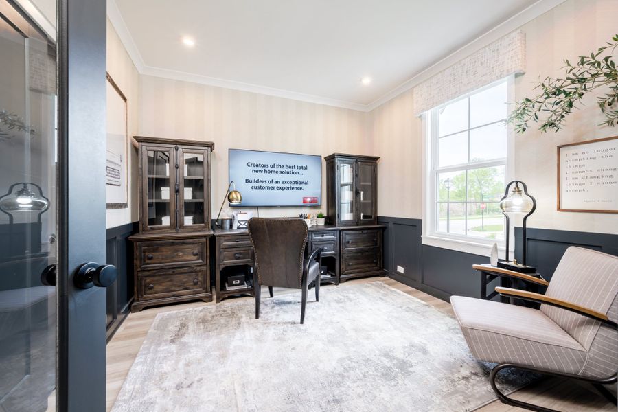 Representative furnished interior of a home built from the Calvin by Fischer Homes in Pickens Bluff, Hiram (Image 27).
