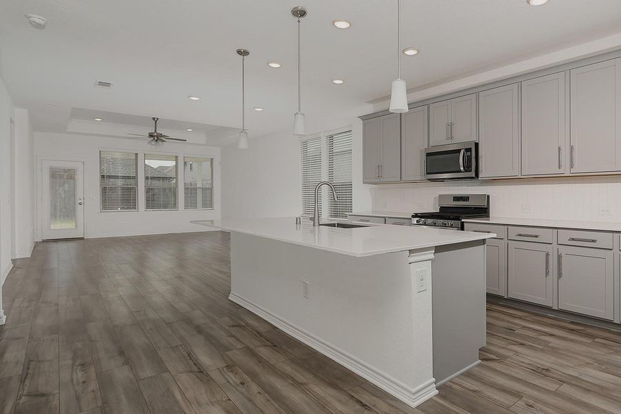Furnished interior view inside a new home in Mavera, Conroe (Image 7).