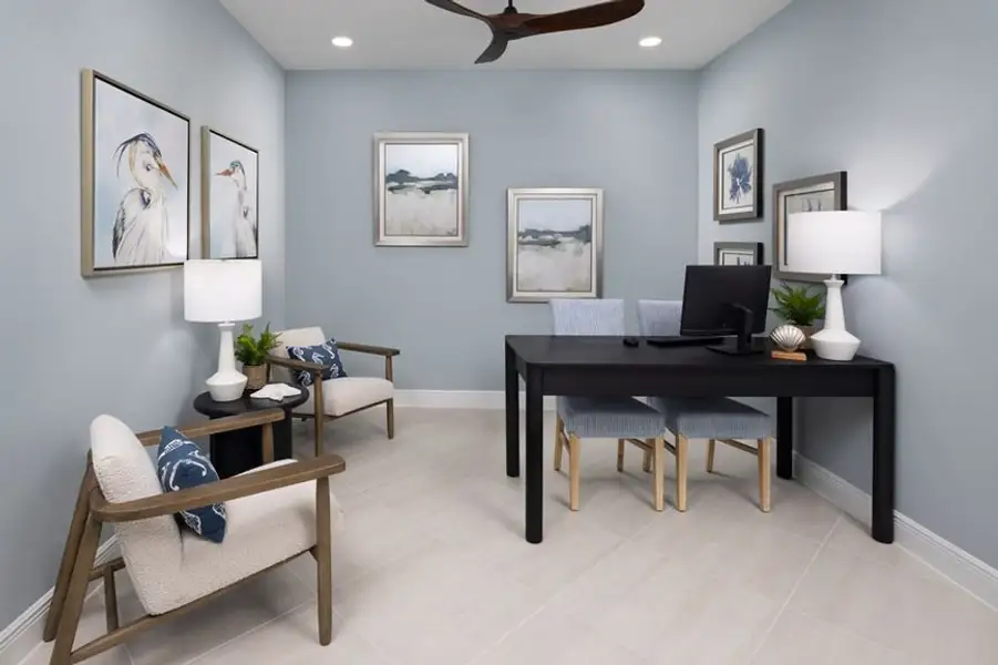Representative furnished interior of a home built from the Hula by Minto Communities in Latitude Margaritaville Watersound, Panama City Beach (Image 4).