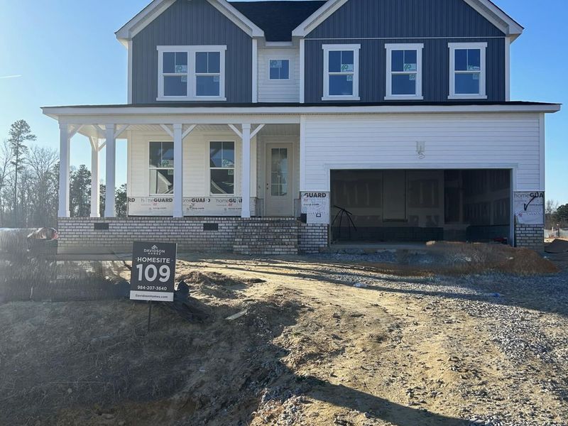 In-progress construction of a new home in Tobacco Road, Angier, NC (Image 30).
