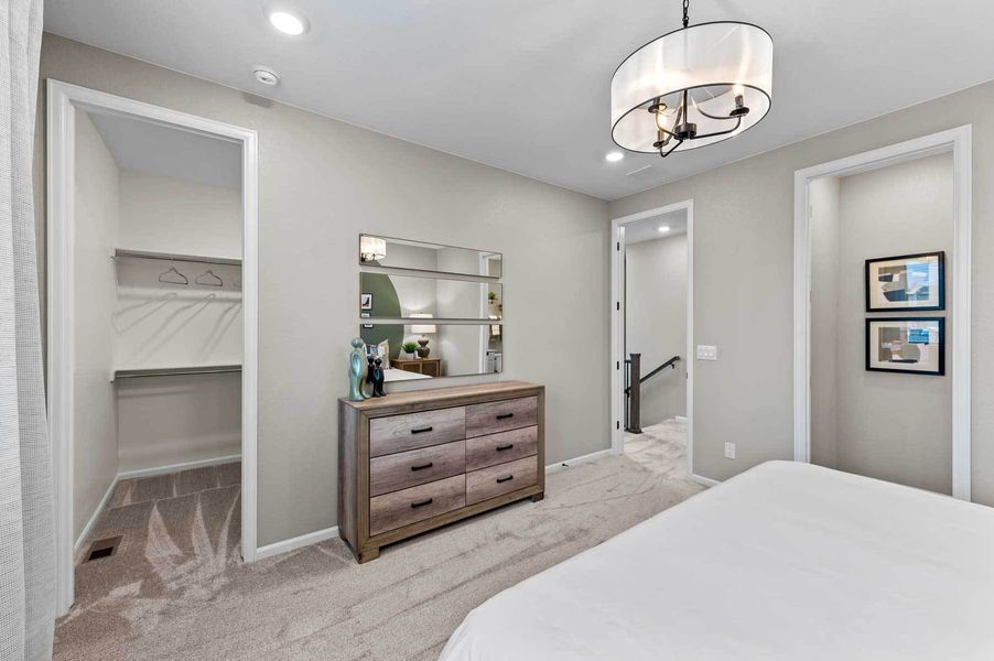 Furnished interior view inside a new home in Ralston Creek, Arvada (Image 19). Furnished interior view inside a new home in Ralston Creek, Arvada (Image 19).