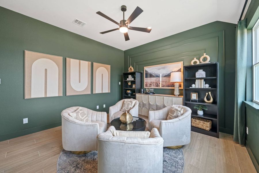 Furnished interior in a model home at Attwater in Waller (Image 25).