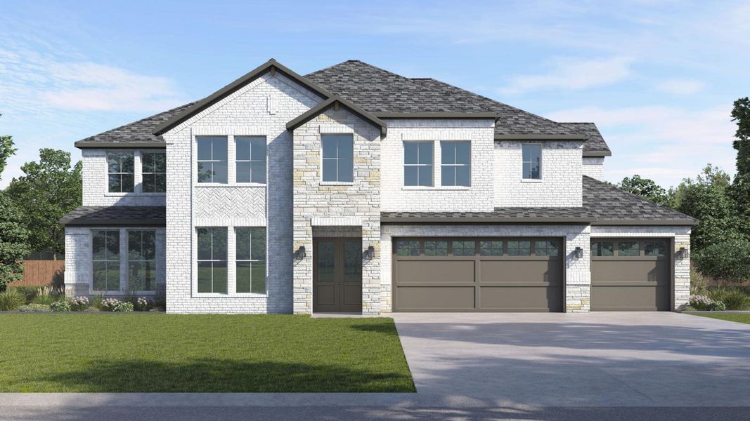Representative exterior photo of a completed home built from the Portofino by D.R. Horton in Friendswood Trails 70' Homesites, Friendswood, TX (Image 30).