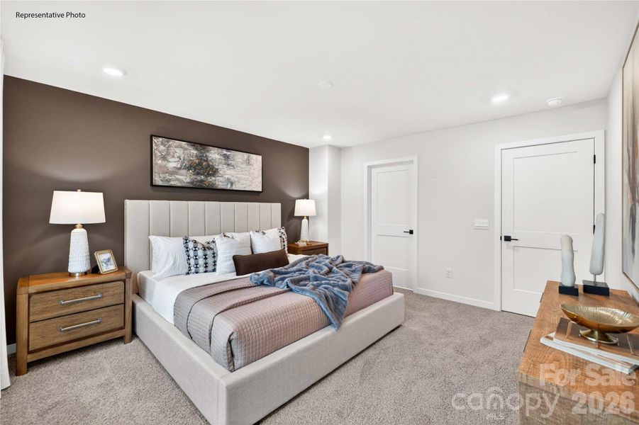 Furnished interior view inside a new home in The Townes at Lake Norman, Mooresville (Image 16).