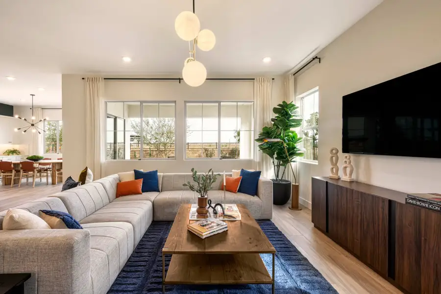 Representative furnished interior of a home built from the Tipton Plan 3507 by Tri Pointe Homes in Waterston Central, Gilbert (Image 10).