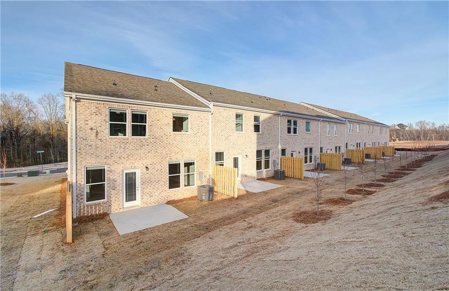 Exterior details and patio area of a home in Bowers Farm, McDonough (Image 18).