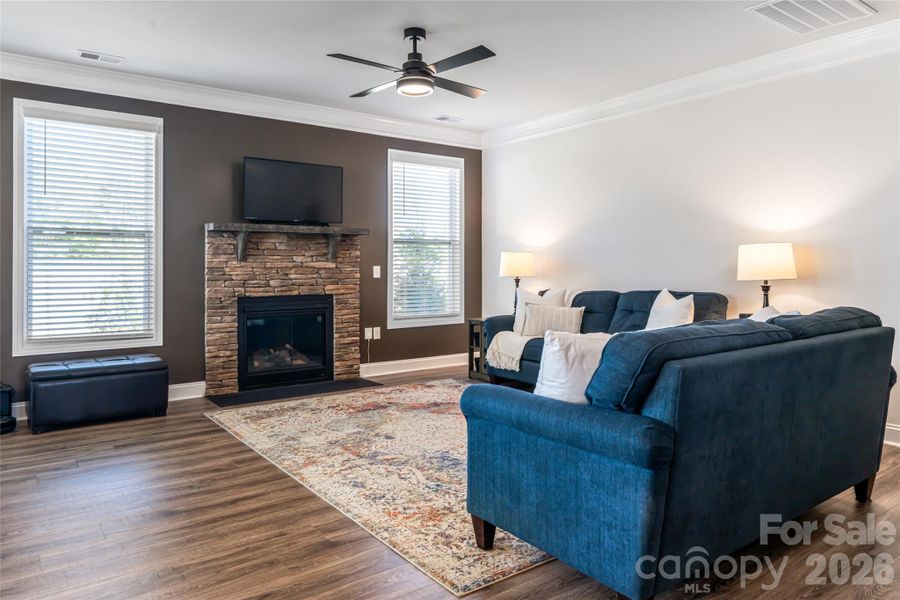 Furnished interior view inside a new home in Cantrell Hills, Hendersonville (Image 6). Furnished interior view inside a new home in Cantrell Hills, Hendersonville (Image 6).