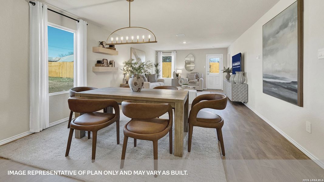 Furnished interior view inside a new home in Spring Valley, New Braunfels (Image 6).