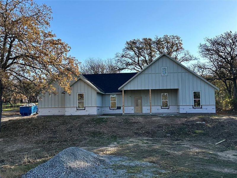 View of front of property with covered porch