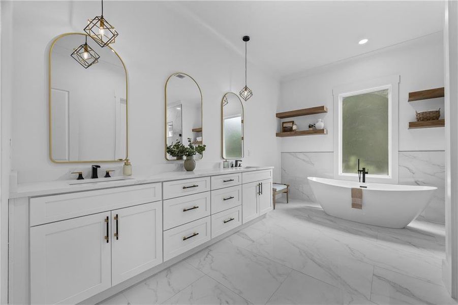 Furnished interior view inside a new home in , Hoschton (Image 30).