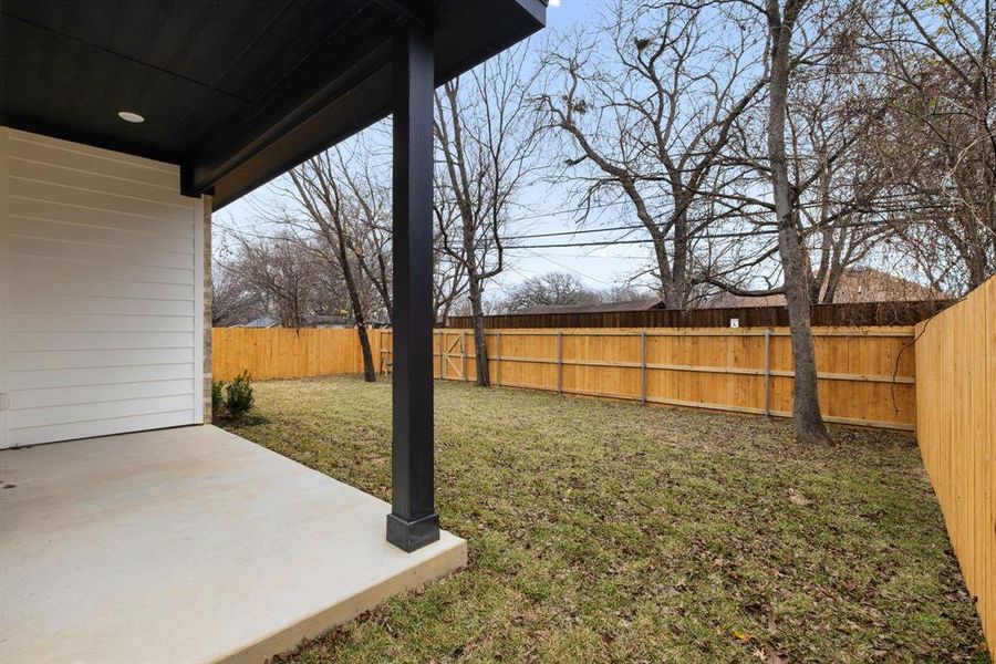 View of yard featuring a patio area