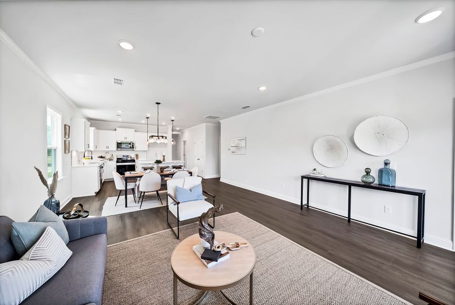 Furnished interior view inside a new home in Monroe Preserve, Chapin (Image 9).