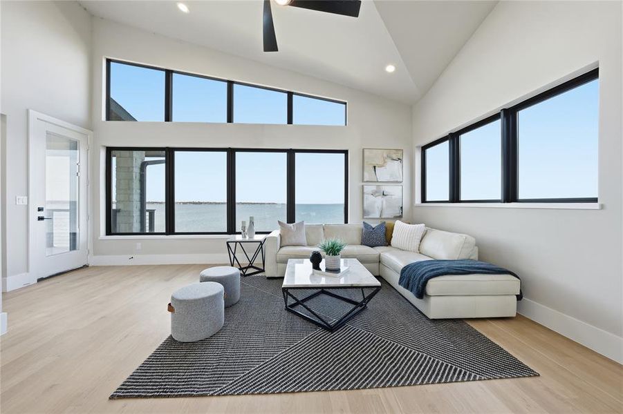 Furnished interior view inside a new home in , Gun Barrel City (Image 6). Furnished interior view inside a new home in , Gun Barrel City (Image 6).