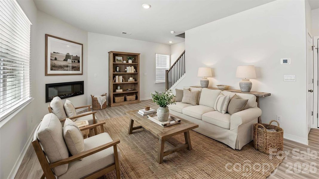 Furnished interior view inside a new home in The Falls at Newton, Newton (Image 5).