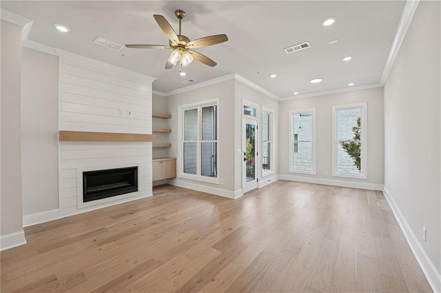 Spacious, unfurnished interior of a new home in Towns on Thompson, Alpharetta (Image 36).