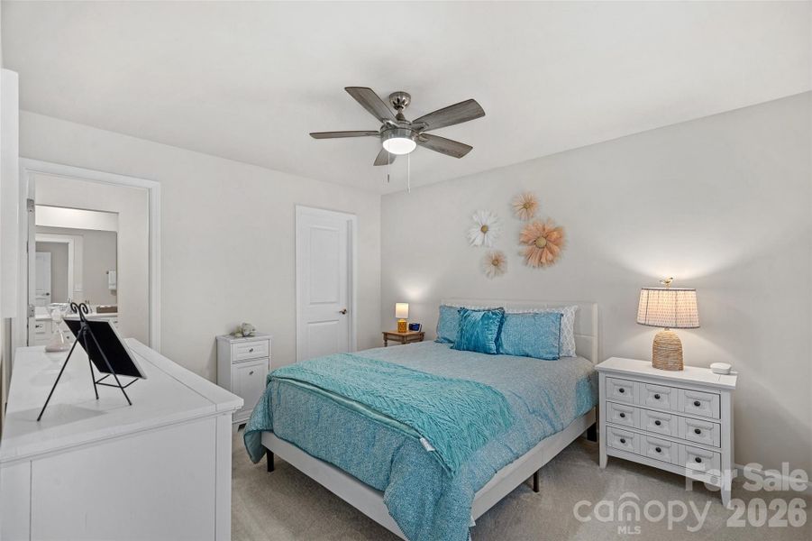 Second floor bedroom with en suite bath