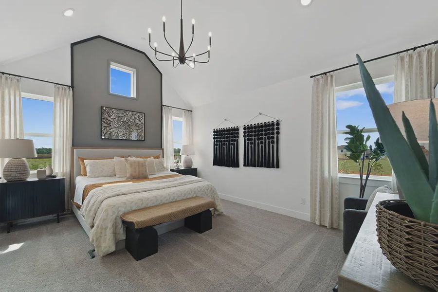 Furnished interior view inside a new home in Sienna Chateau, Sienna Plantation (Image 25).