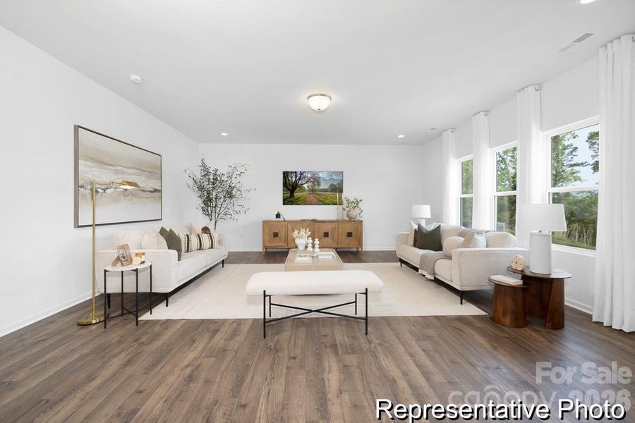 Furnished interior view inside a new home in , Statesville (Image 16).