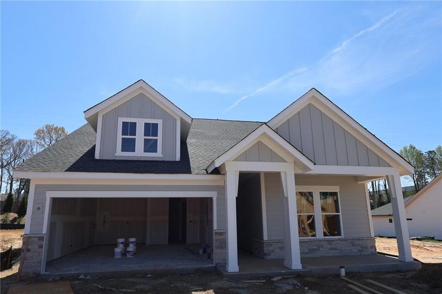 In-progress construction of a new home in Maple Grove at Towne Lake, Woodstock, GA (Image 4). In-progress construction of a new home in Maple Grove at Towne Lake, Woodstock, GA (Image 4).