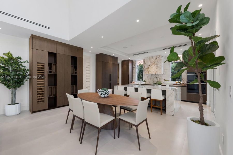 Furnished interior view inside a new home in , Coral Gables (Image 36).