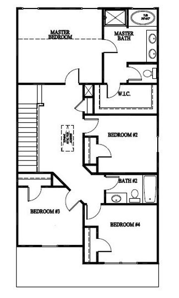 2D floor plan layout of this home in Grand Reserve, Hinesville, GA (Image 2). 2D floor plan layout of this home in Grand Reserve, Hinesville, GA (Image 2).